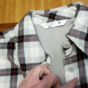 Quilted button up flanel